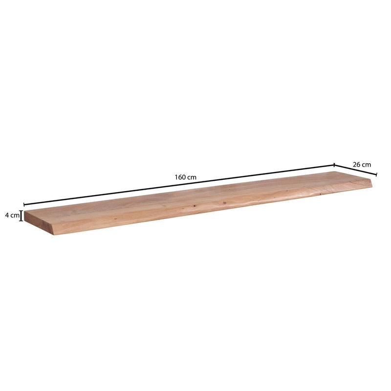 WOHNLING Regal Baumkante 160cm akazie