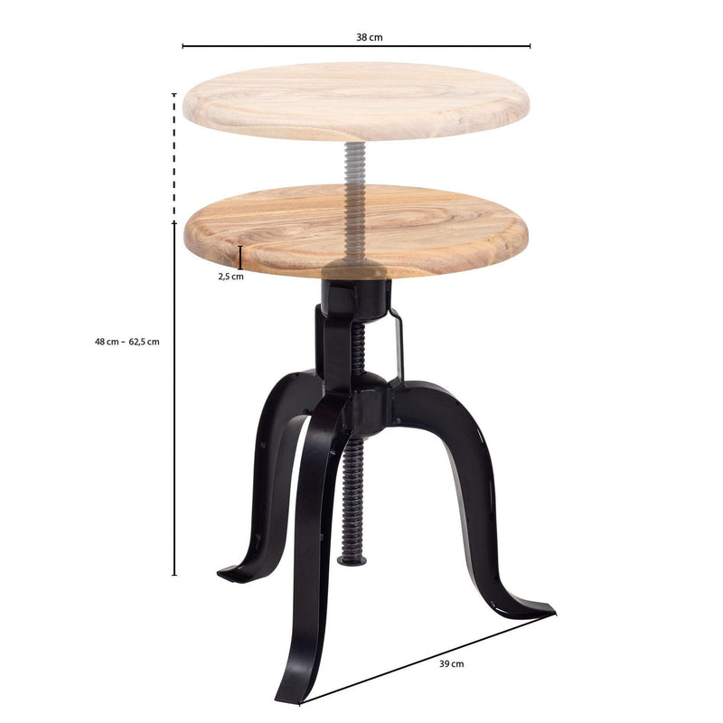 WOHNLING Hocker WL6.658 akazie