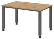 HAMMERBACHER höhenverstellbarer Schreibtisch VQS12/R/G asteiche