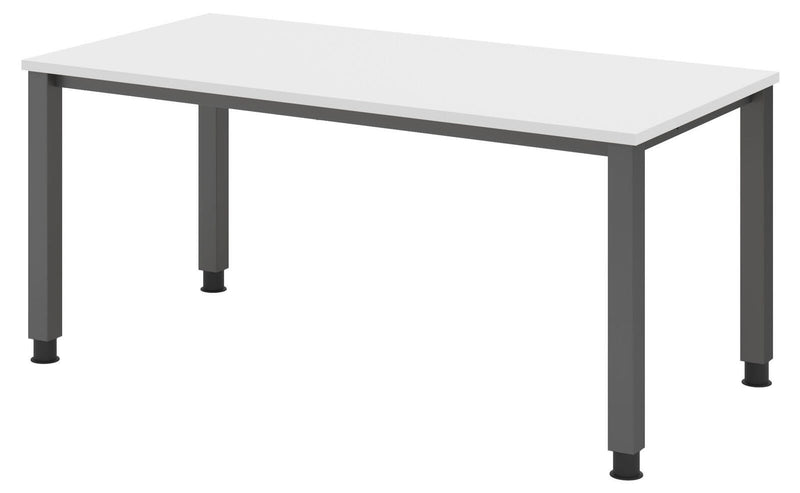 HAMMERBACHER höhenverstellbarer Schreibtisch VQS16/W/G weiß