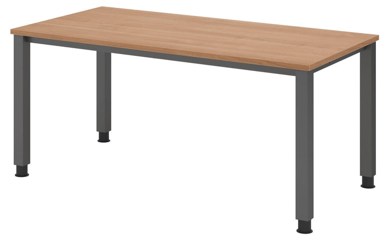 HAMMERBACHER höhenverstellbarer Schreibtisch VQS16/N/G nussbaum