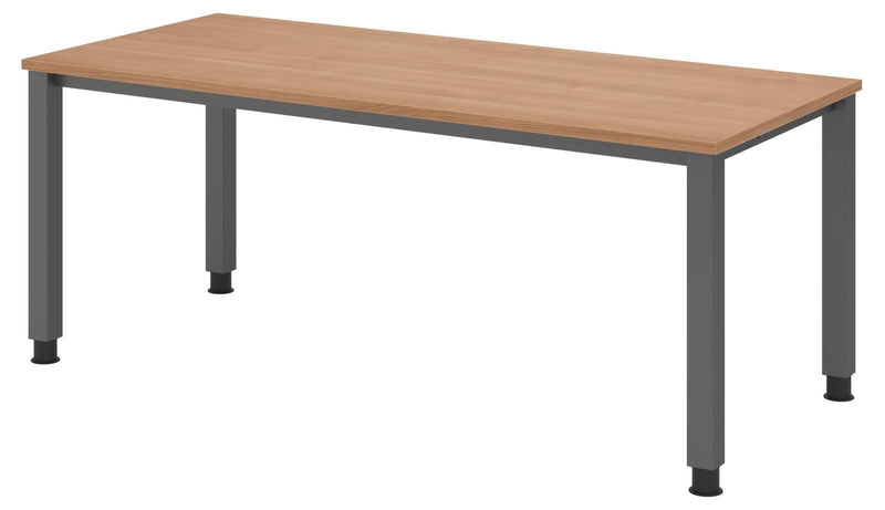 HAMMERBACHER höhenverstellbarer Schreibtisch VQS19/N/G nussbaum