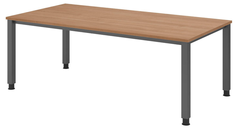 HAMMERBACHER höhenverstellbarer Schreibtisch VQS2E/N/G nussbaum