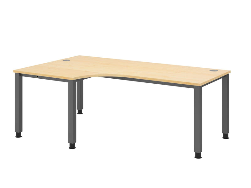 HAMMERBACHER VQS82/3/G höhenverstellbarer Schreibtisch 68,5 - 81 cm ahorn / grafit
