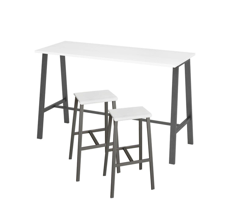HAMMERBACHER Barhocker weiß (2er-Set)