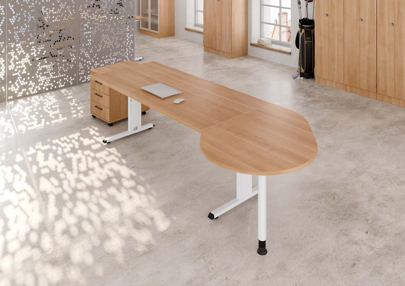 HAMMERBACHER Anbautisch höhenverstellbar VLA81/N/W nussbaum