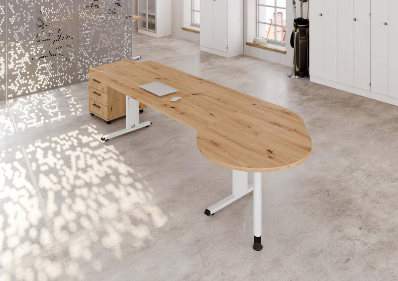 HAMMERBACHER Anbautisch höhenverstellbar VLA81/R/W asteiche