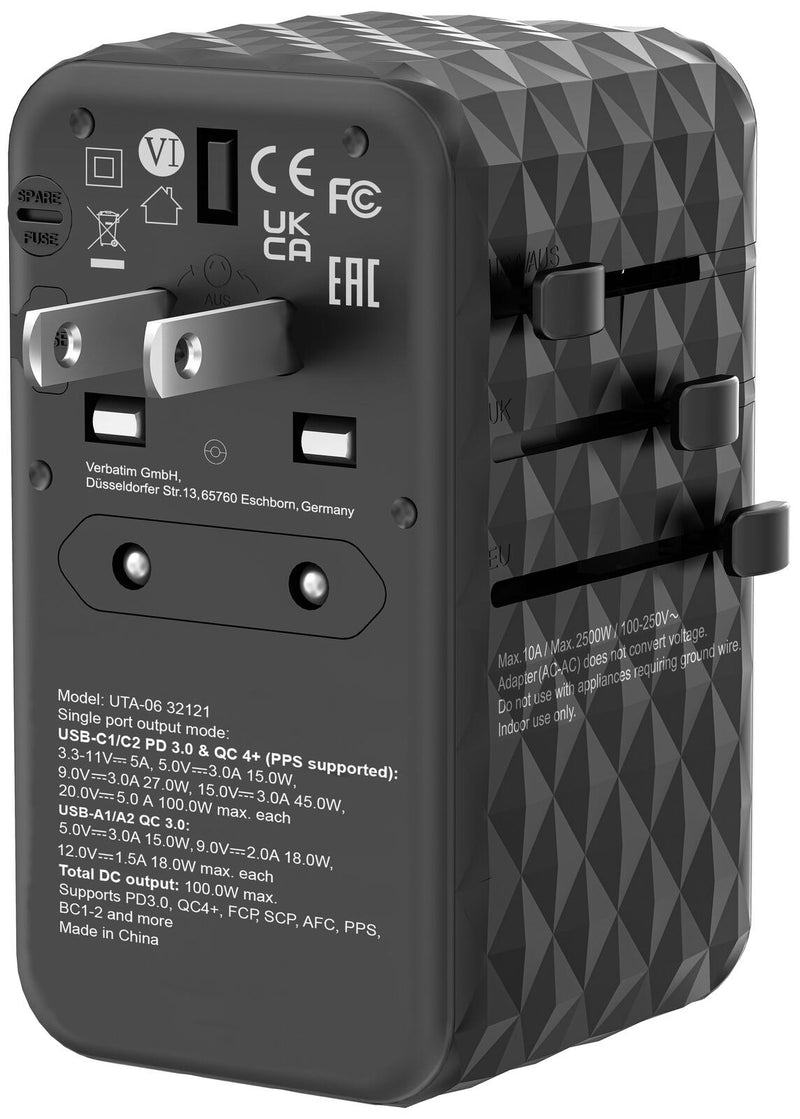 Verbatim GaN-Ladeadapter UTA-06 100W