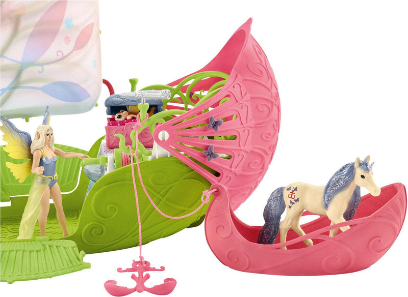 Schleich® Spielfiguren-Set Bayala Seras magisches Blütenboot 42444
