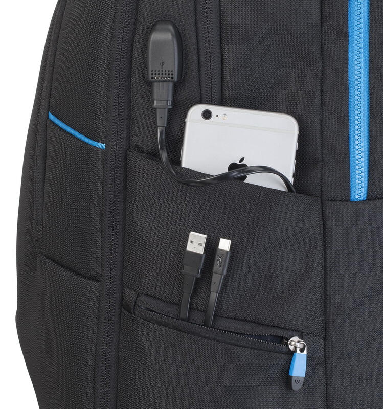 RIVACASE Laptop-Rucksack Borneo 7860 schwarz bis 44,0 cm (17,3 Zoll)
