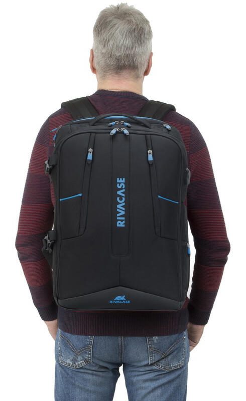 RIVACASE Laptop-Rucksack Borneo 7860 schwarz bis 44,0 cm (17,3 Zoll)