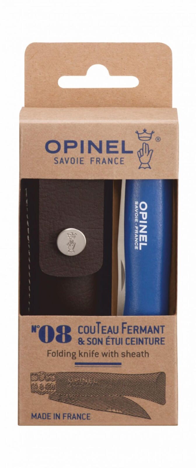 OPINEL Klappmesser No. 8 Colorama Earth blau