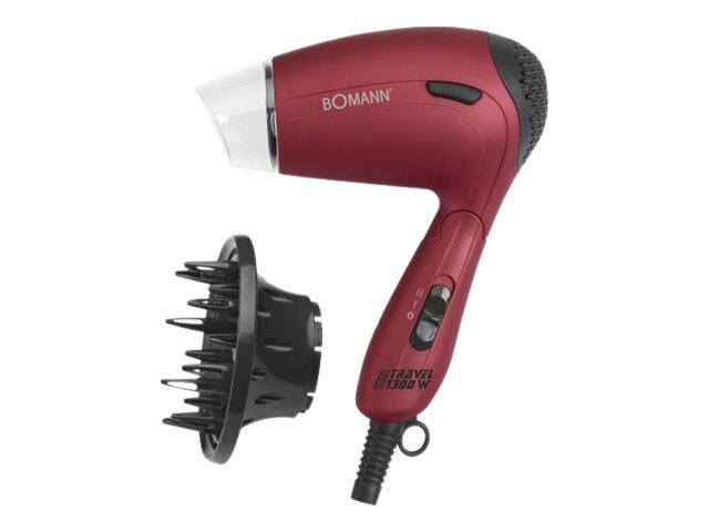 BOMANN Reisehaartrockner HTD 8005 CB rot, schwarz