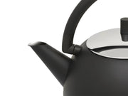 bredemeijer Saturn Teekanne 1,2 l schwarz, silber
