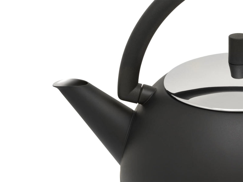 bredemeijer Saturn Teekanne 1,2 l schwarz, silber