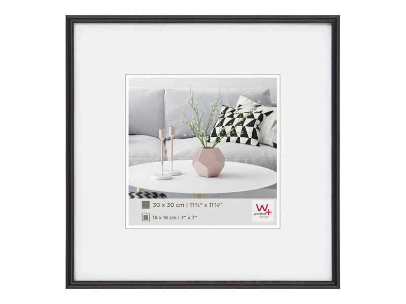 walther design Bilderrahmen Galeria 31,1 x 31,1 cm schwarz