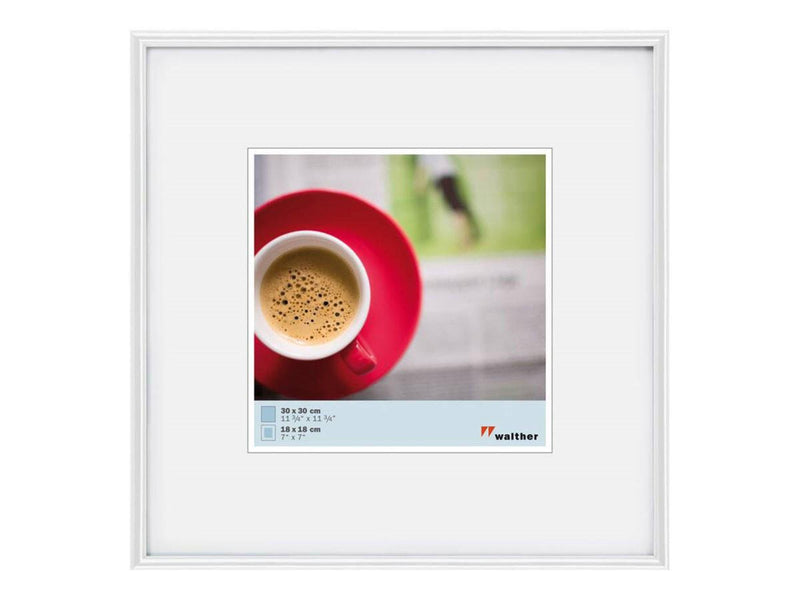 walther design Bilderrahmen Galeria 31,1 x 31,1 cm weiß