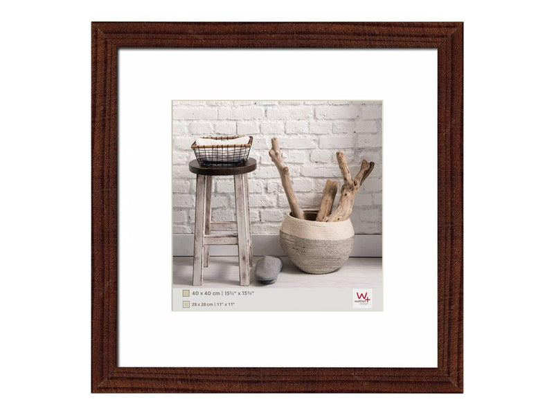 walther design Bilderrahmen Home 44,5 x 44,5 cm nussbaum