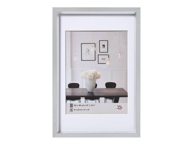 walther design Bilderrahmen Steel Style 31,0 x 41,0 cm silber