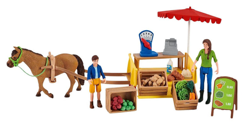 Schleich® Spielfiguren-Set Farm World Mobiler Farm Stand 42528
