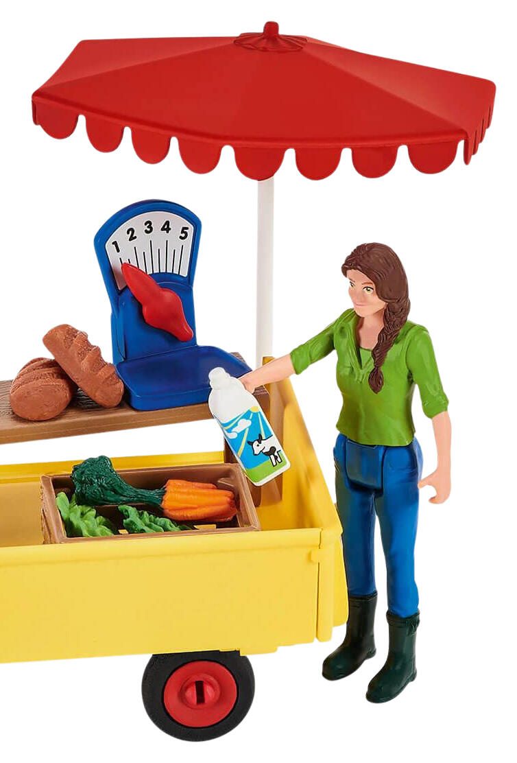 Schleich® Spielfiguren-Set Farm World Mobiler Farm Stand 42528