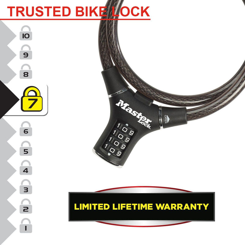 Master Lock® Fahrradschloss 90 cm schwarz