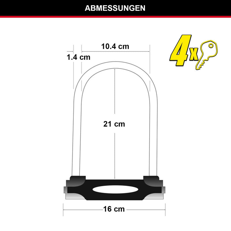 Master Lock® Fahrradschloss schwarz