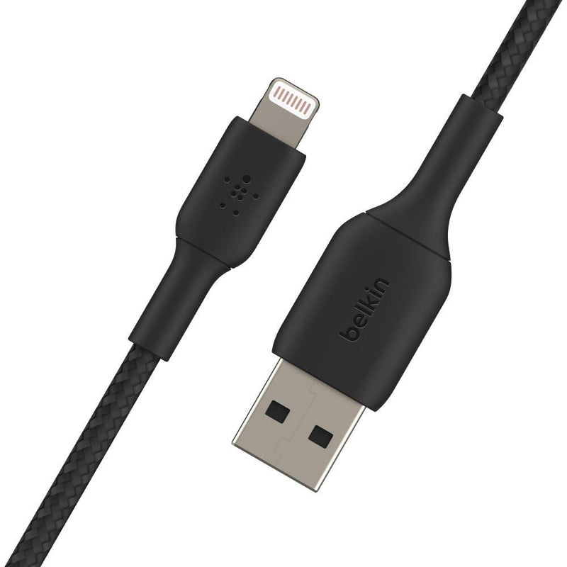 Belkin BoostCharge geflochtenes 1 m USB-A/Lightning Kabel, schwarz