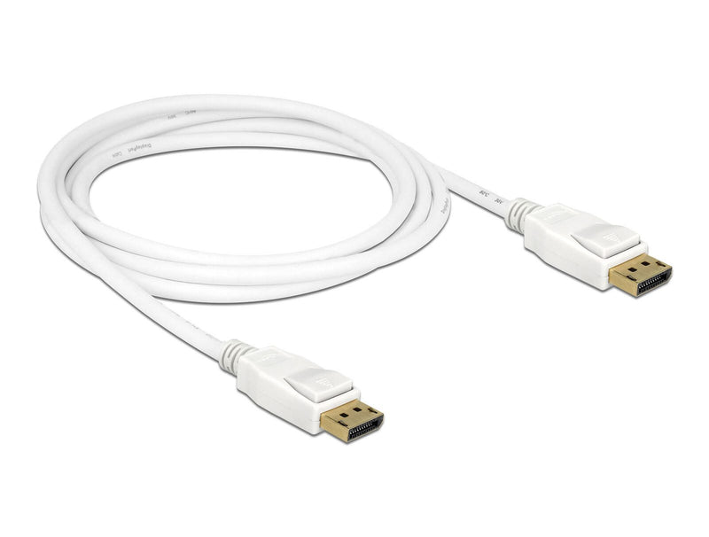 Delock DP1.2-Kabel 2m weiß