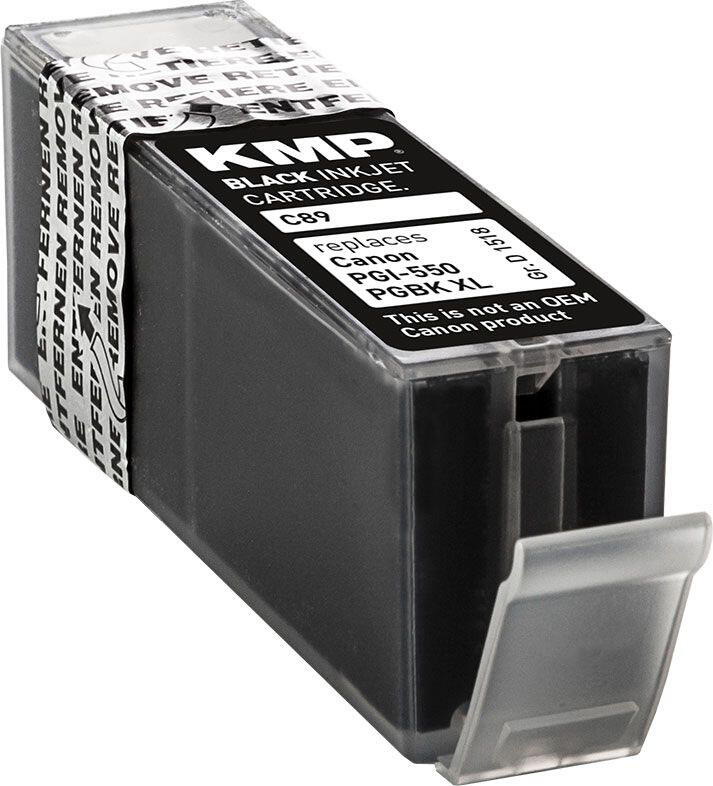 KMP Druckerpatrone C89 schwarz kompatibel zu Canon PGI-550 XL PGBK