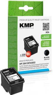 KMP Druckerpatrone H24 schwarz kompatibel zu HP 338 (C8765E)