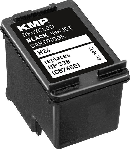 KMP Druckerpatrone H24 schwarz kompatibel zu HP 338 (C8765E)