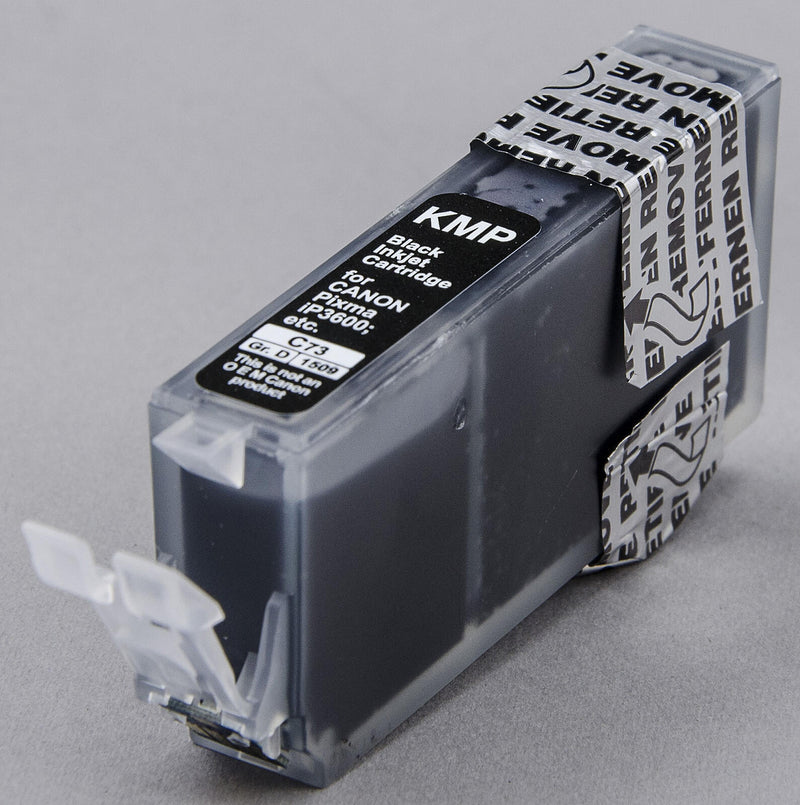 KMP Druckerpatrone C73 schwarz kompatibel zu Canon CLI-521 BK