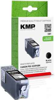 KMP Druckerpatrone C81 schwarz kompatibel zu Canon PGI-525 BK