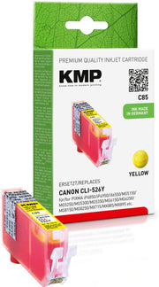 KMP Druckerpatrone C85 gelb kompatibel zu Canon CLI-526 Y