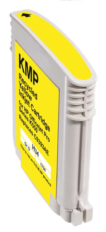 KMP Druckerpatrone H34 gelb kompatibel zu HP 88XL (C9393AE)
