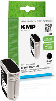 KMP Druckerpatrone H31 schwarz kompatibel zu HP 88XL (C9396AE)