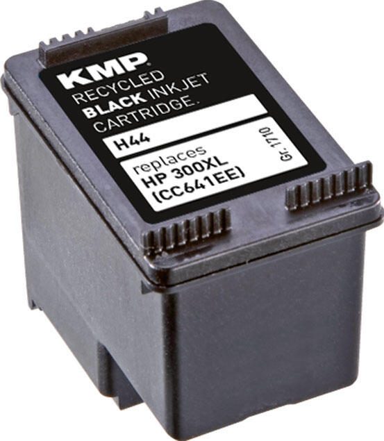KMP Druckerpatrone H44 schwarz kompatibel zu HP 300XL (CC641EE)