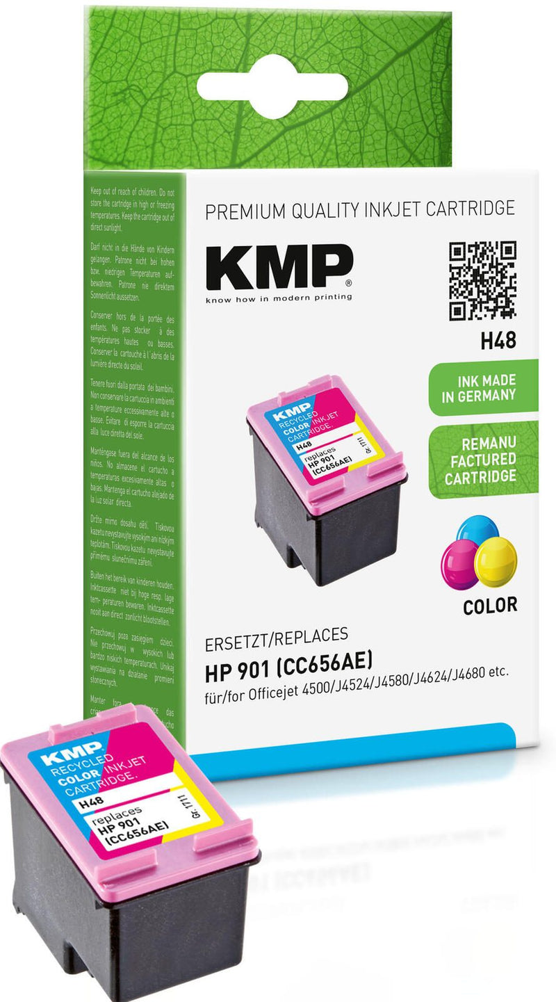 KMP Druckerpatrone H48 color kompatibel zu HP 901XL (CC656EE)