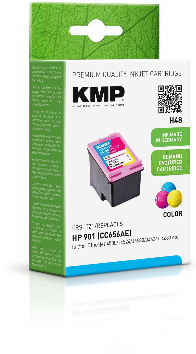 KMP Druckerpatrone H48 color kompatibel zu HP 901XL (CC656EE)