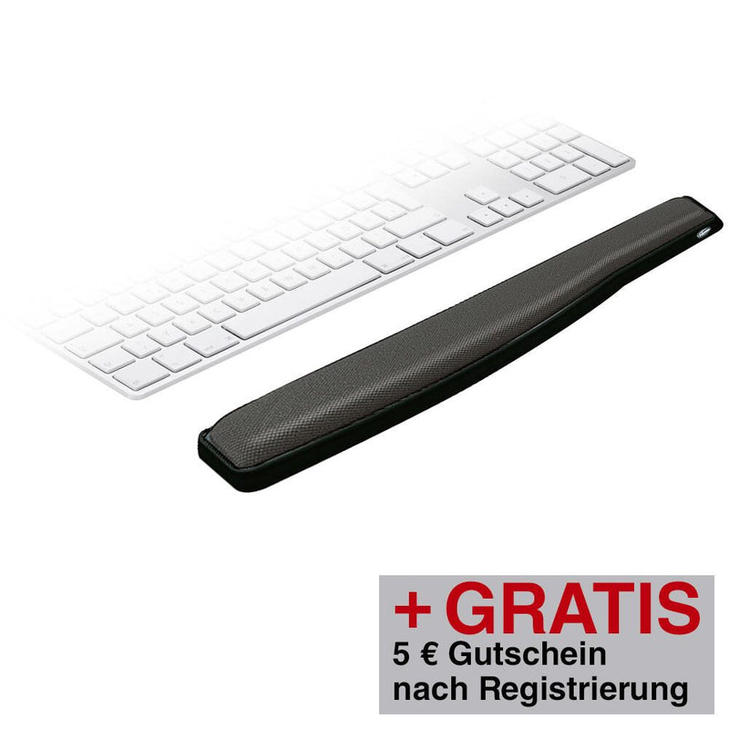 Fellowes Tastatur-Handballenauflage Premium Gel höhenverstellbar schwarz