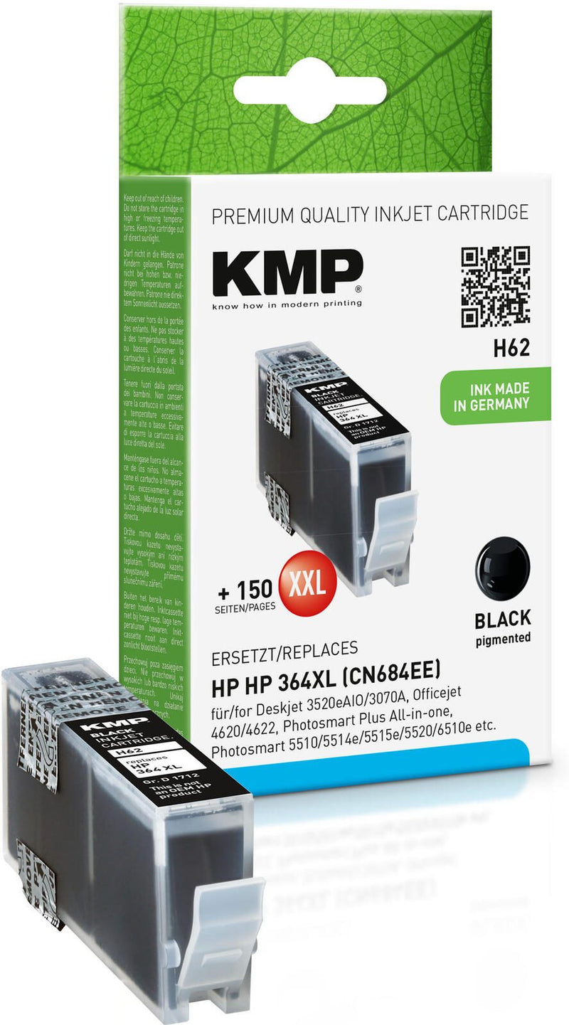 KMP Druckerpatrone H62 schwarz kompatibel zu HP 364XL (CB321EE)