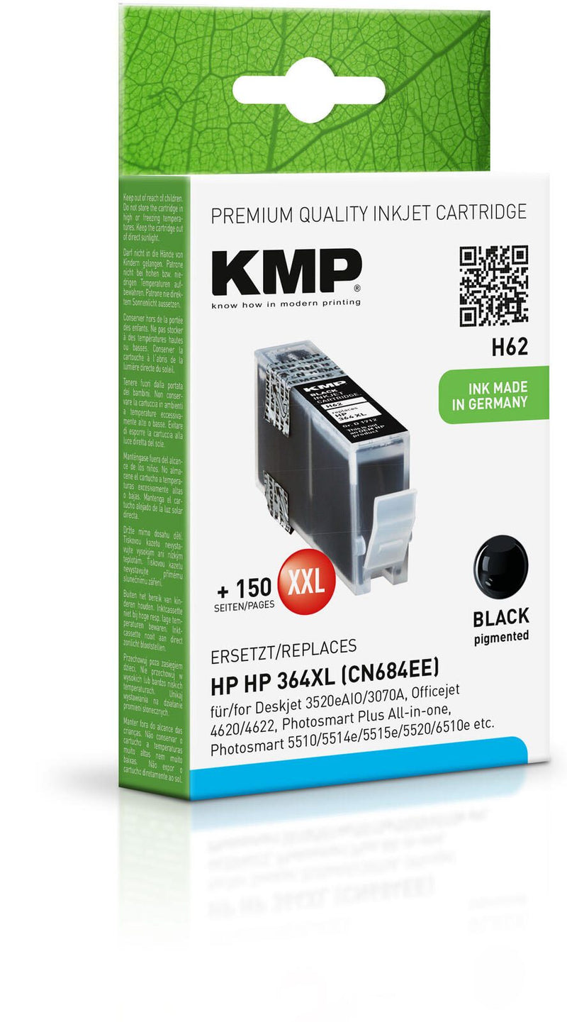 KMP Druckerpatrone H62 schwarz kompatibel zu HP 364XL (CB321EE)
