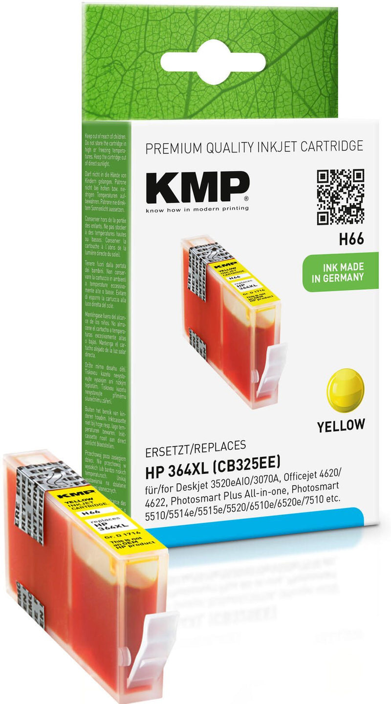 KMP Druckerpatrone H66 gelb kompatibel zu HP 364XL (CB325EE)
