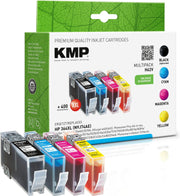 KMP Druckerpatronen H62V schwarz, cyan, magenta, gelb kompatibel zu HP 364XL (N9J74AE), 4er-Set