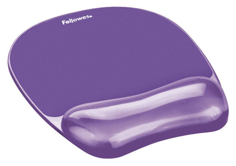Fellowes Mousepad mit Handgelenkauflage Crystals Gel violett