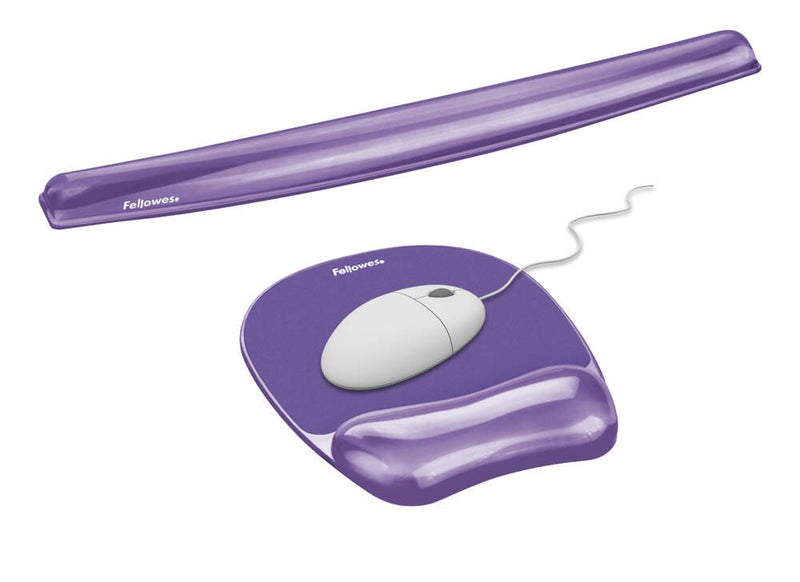 Fellowes Mousepad mit Handgelenkauflage Crystals Gel violett