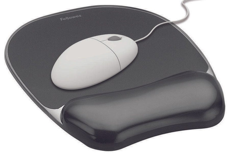 Fellowes Mousepad mit Handgelenkauflage Crystals Gel schwarz