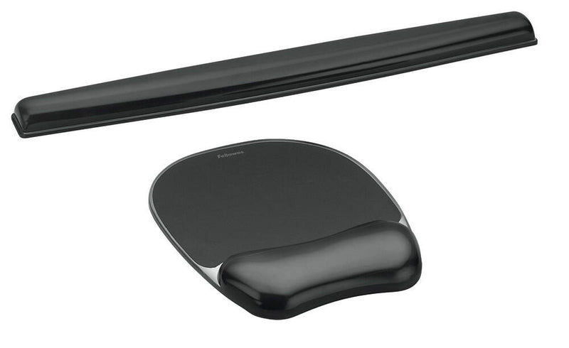 Fellowes Mousepad mit Handgelenkauflage Crystals Gel schwarz
