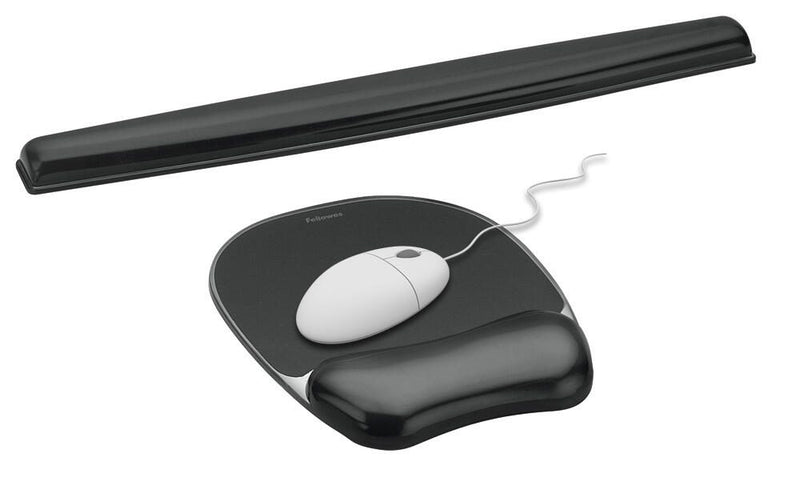 Fellowes Mousepad mit Handgelenkauflage Crystals Gel schwarz